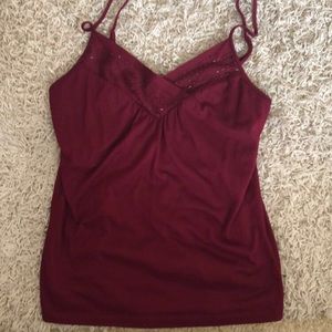 Maroon tank top